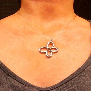 James Avery Sterling Silver Link Heart Butterfly